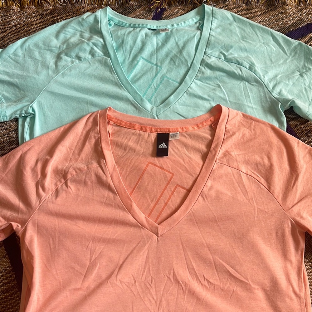 Two Adidas shirts